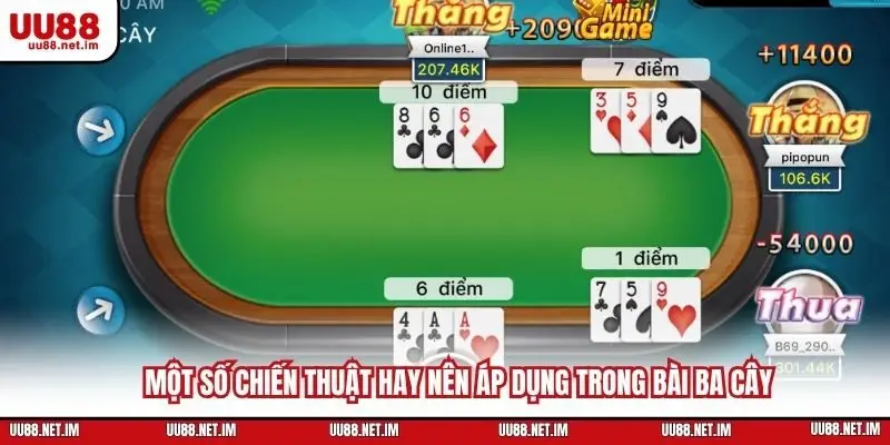 Một số chiến thuật hay nên áp dụng trong bài ba cây